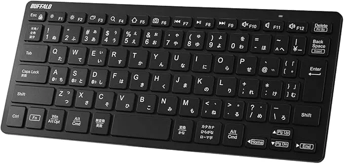 バッファロー - Bluetooth 5.0 ワイヤレス ミニ キーボード BSKBB345BK