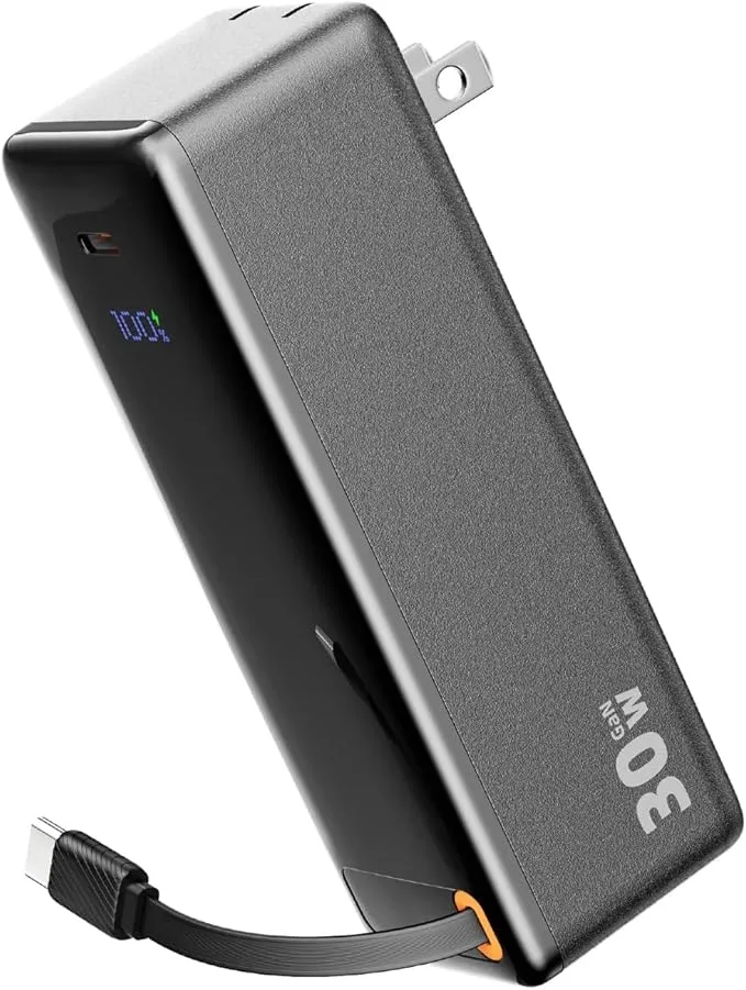 OMGEE - モバイルバッテリー コンセント一体型 【PD30W急速充電