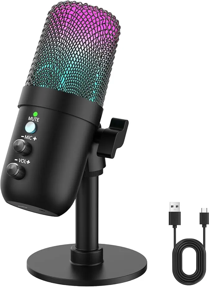 yddoll - コンデンサーマイク USB マイク ゲーミングマイク PC マイク