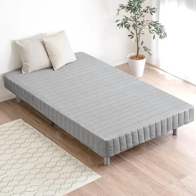 脚付きマットレス シングル ライトグレー SAM-97195B(LGY) 脚付き