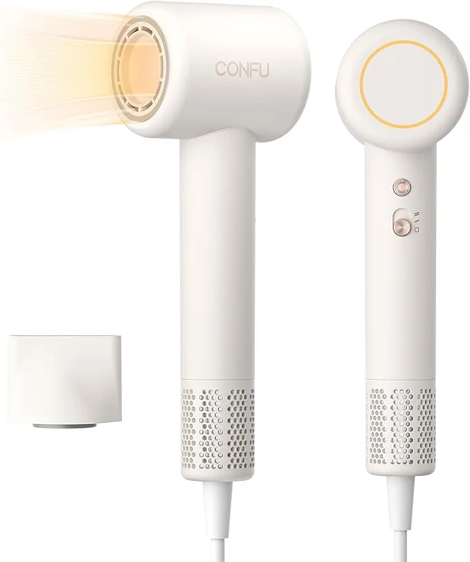 CONFU - ドライヤー 大風量 高速ヘアドライヤー 速乾 1200W 軽量 の