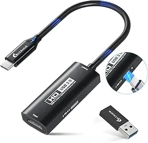 Guermok - キャプチャーボード USB3.0 HDMI to USB-A/C（PD 100W