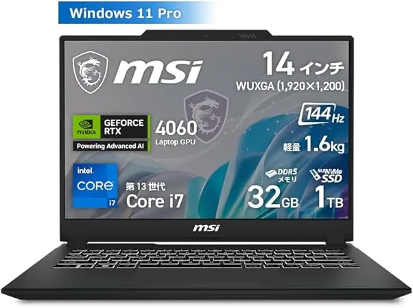 MSI - Gaming Creator M14 Laptop Creator-M14-A13VF-5068JP の評価 