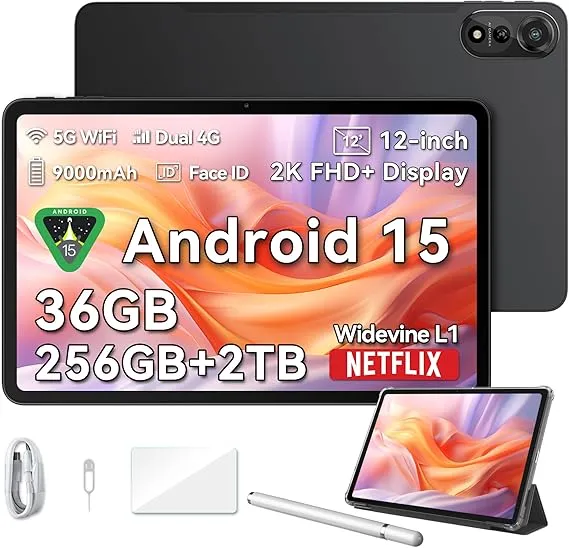 【新品】Android15 タブレット12インチ 24+128GB 2K 顔認証 Amazon.co.jp: 【Android タブレット 12インチ】Azeyou