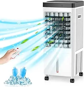 冷風機 5Lタンク 3段階風量 最大15時間運転 軽量2.9kg 省エネモデル 冷風機 5Lタンク 3段階風量 最大15時間運転 軽量2.9kg 省エネモデル