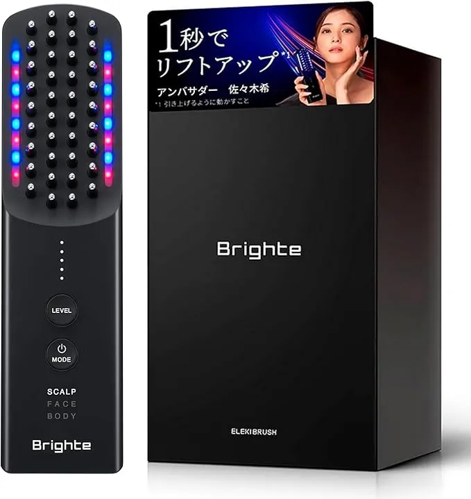 新品未使用　Brighte ELEKI BRUSH+ 化粧水　スカルプブラシ 新型】Brighte ELEKI BRUSH PLUS エレキブラシ プラス 美顔器