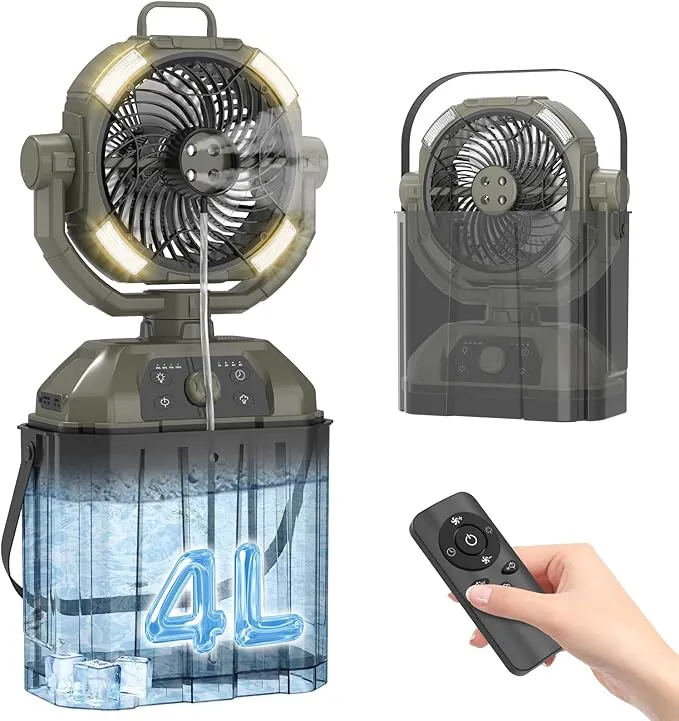 ✨ミストファン扇風機✨キャンプ アウトドアミスト扇風機 サーキュレーター ミスト加湿・10L】キャンプ扇風機 ミストファン アウトドア