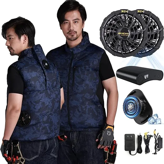 Daonaca - 作業服 半袖 【42V超高出力 40500mAhバッテリー】 ファン