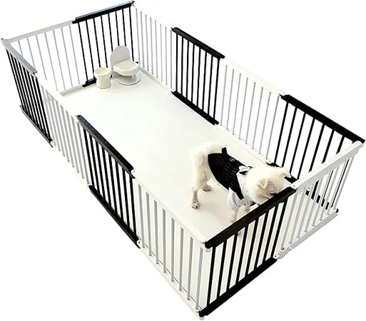 Essgudo - ペット用フェンス 犬 ゲージ 小型犬 サークル 室内 ペット