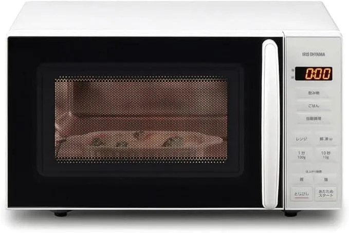 アイリスオーヤマ - 電子レンジ 18L 単機能 フラットテーブル ヘルツ