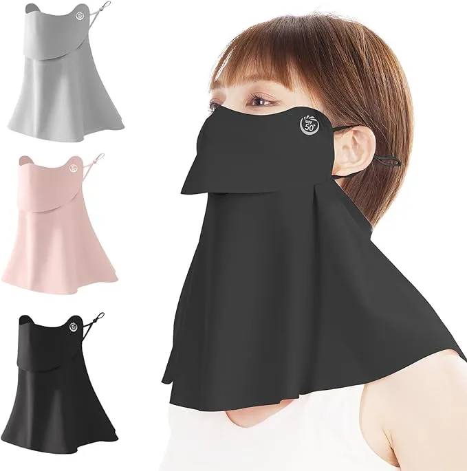 MIZIKIRIN - 2025夏新昇級版 接触冷感 日焼け防止フェイスカバー の