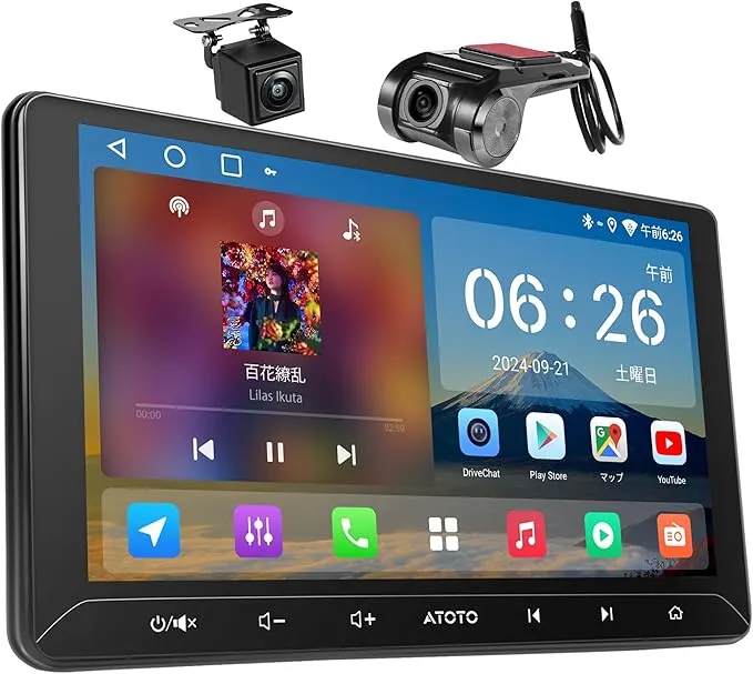 ATOTO Androidナビ A5 ディスプレイオーディオ ATOTO A5 2Din ディスプレイオーディオ 9型 ドラレコ＆バック