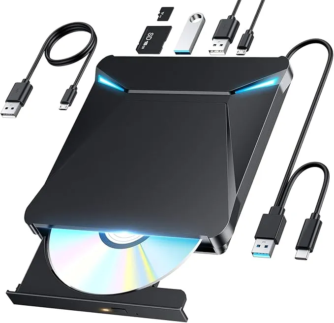 Nexmora - dvdドライブ 外付け cdドライブ 光学ドライブ 外付け dvd cd