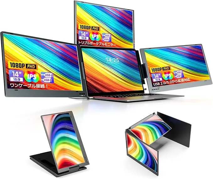 ROADOM - トリプルモニター 14インチ X90M の評価 | SHOPSTAFF