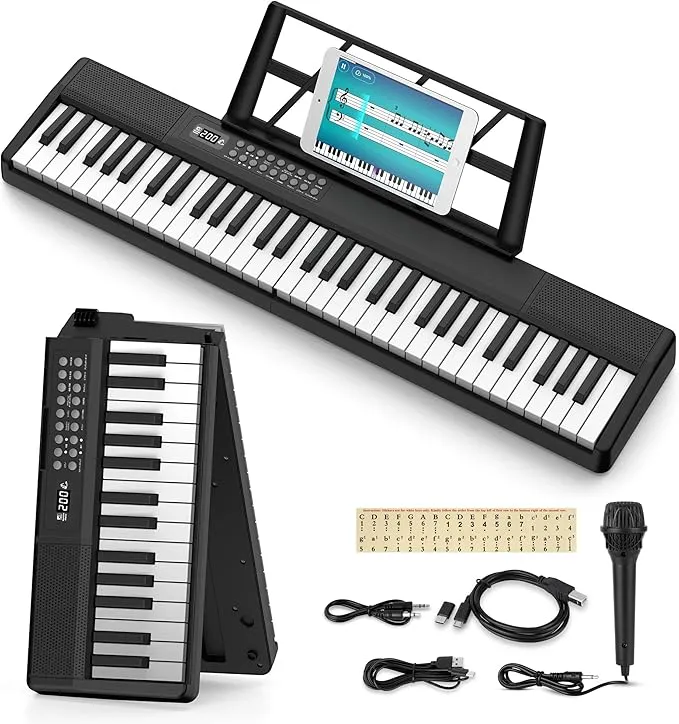 Vincona - 電子ピアノ 折りたたみ 電子キーボード 61鍵盤 の評価