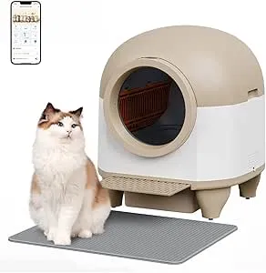 Alebert - 猫 自動トイレ オシッコが漏れない スマホ遠隔管理 センサー