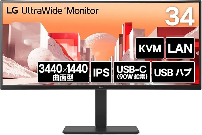 LG - ウルトラワイドモニター UltraWide Monitor 34BA75QE-B 34インチ