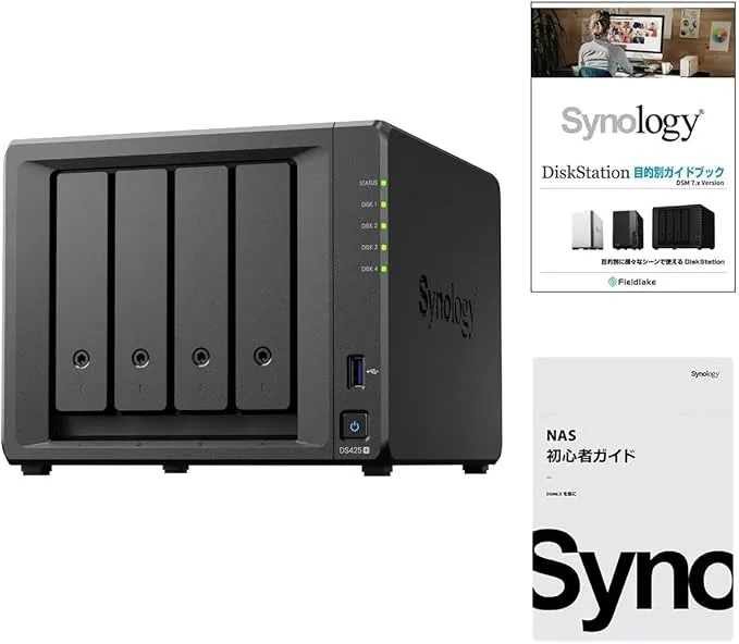 Synology - NASキット 4ベイ DS425＋ /G【ガイドブック付】 の評価