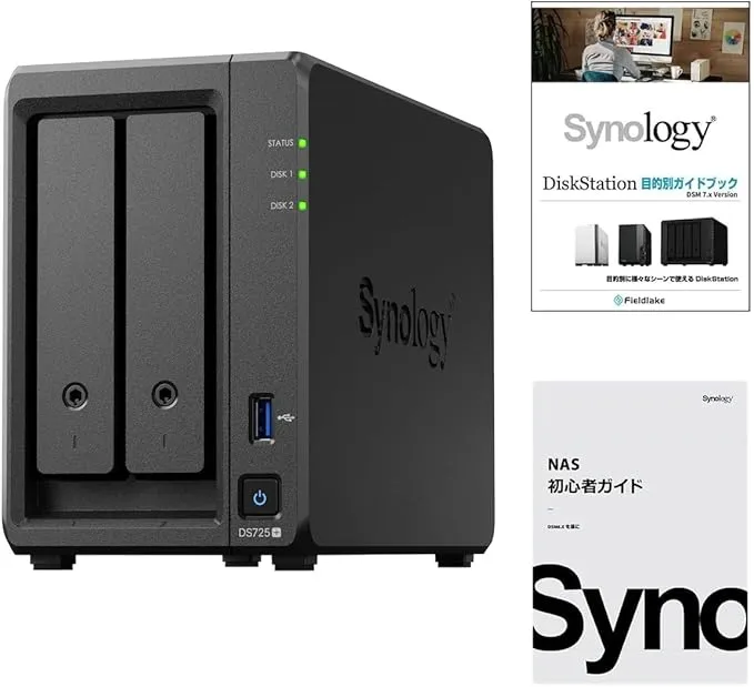 Synology - NASキット 1ベイ DS124 クアッドコアCPU搭載 1GB