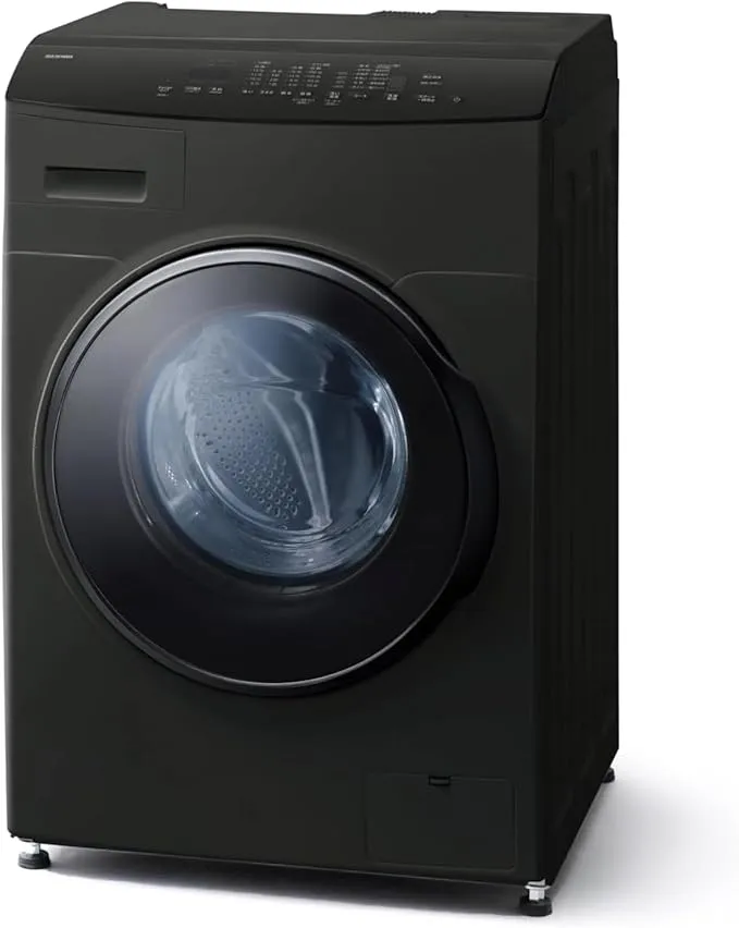 アイリスオーヤマ ドラム式洗濯機 洗濯8kg 乾燥5kg ブラック左開き IRIS OHYAMA 洗濯機 8kg ドラム式洗濯機 洗濯乾燥機 乾燥機能付