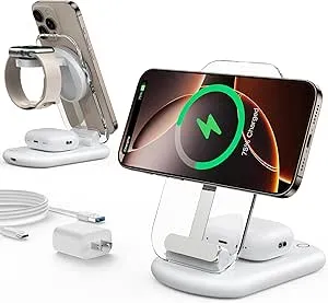 Mukiya - 3in1充電器 ワイヤレス充電器 MagSafe充電器 T618-F の評価