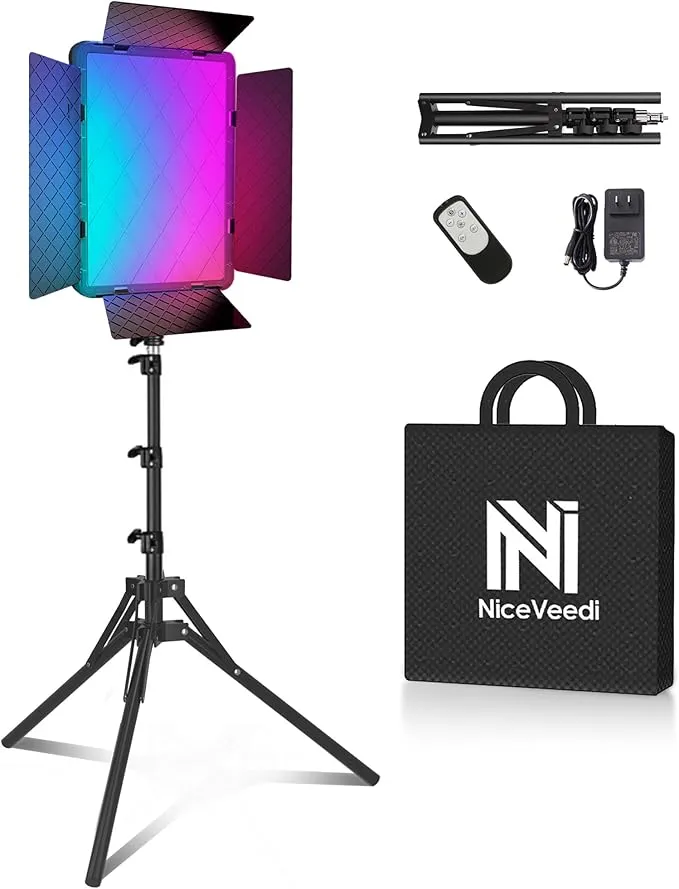 NiceVeedi - 40W 撮影用RGB LEDビデオライト NV-RGB151PJP の評価