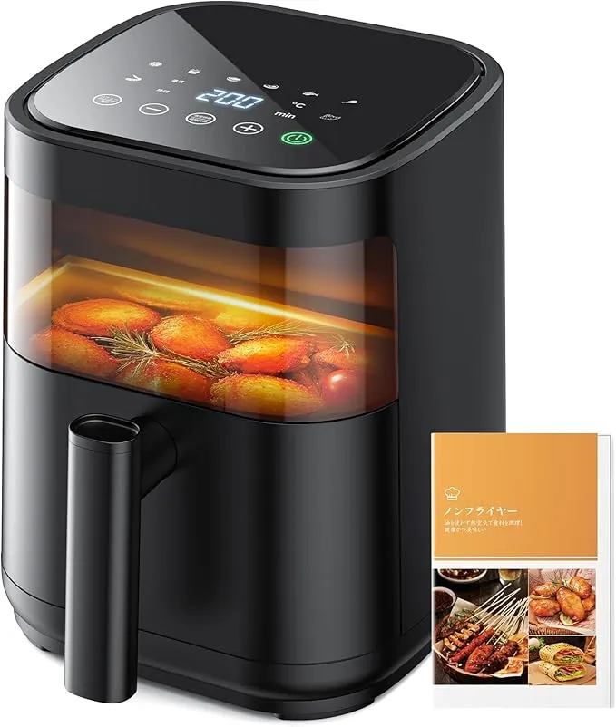 wallfire ノンフライヤー 黒 Wallfire - ノンフライヤー 3L エアーフライヤー air fryer の評価