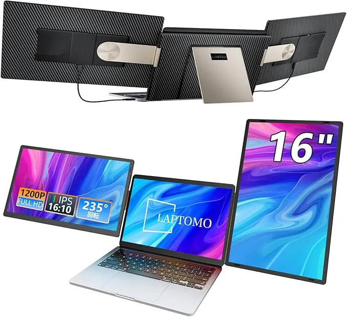Laptomo - S7 トリプルモニター 16インチ FHD 1080P IPS の評価