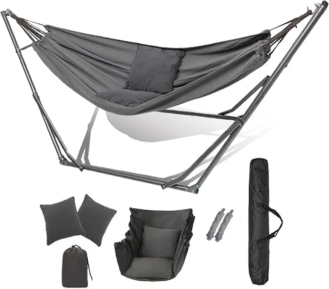 LifeFair - LifeFair ハンモック 自立式スタンドセット ダブル