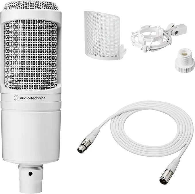 Audio Technica(オーディオテクニカ) - AT2020 CWH BX3/3.0 WH マイク