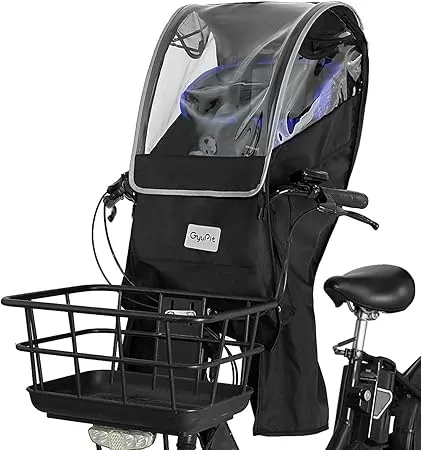 GyuPit - 自転車 レインカバー 子供乗せ 前 後付け チャイルドシート