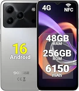 DOOGEE Note 56 Plus 256GB/48GB 本体 DOOGEE NOTE 56 PLUS Android 16 Telefono, Design Elegante e Lineare