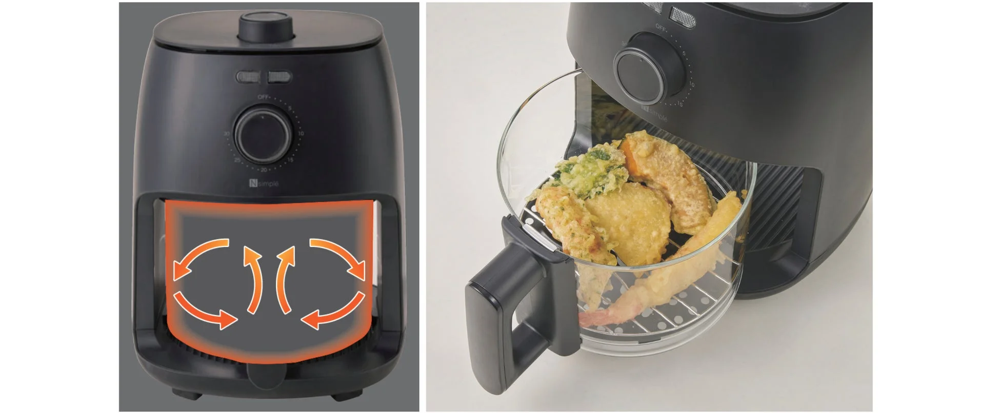 新発売】ニトリ・エディオン「中が見えるノンオイルフライヤー2.2L