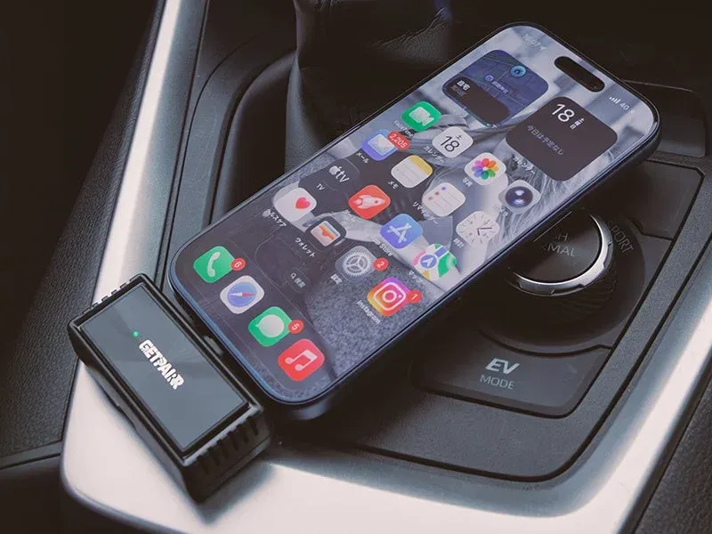 GetPairr Mirror Cast レビュー｜ワイヤレスCarPlayとミラーリングで