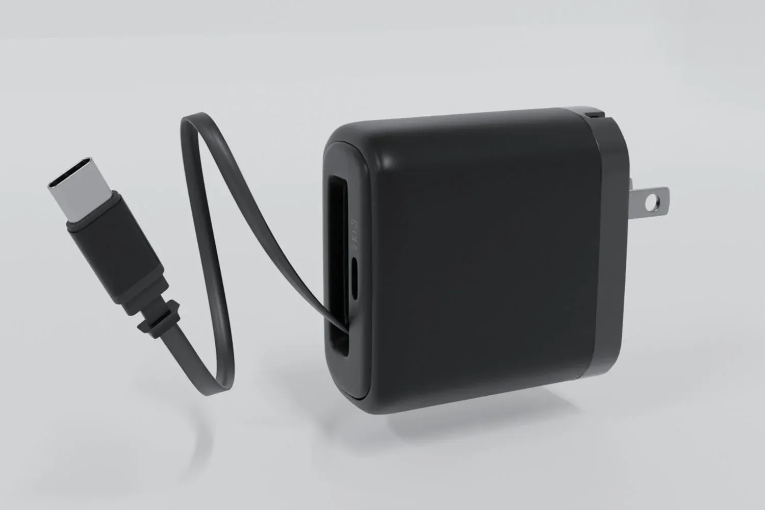 オウルテック OEC-APD65C2RG-BK レビュー | ケーブル一体型65W充電器で