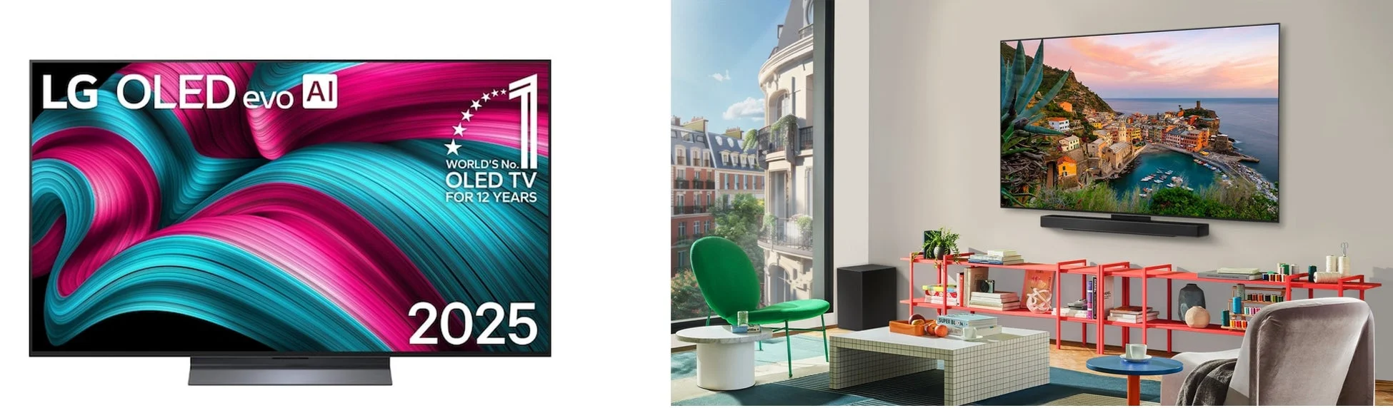 LG OLED evo AI テレビの広告