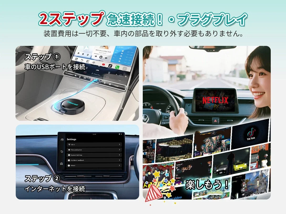 Ottocastデバイスによる車載エンターテイメントシステム